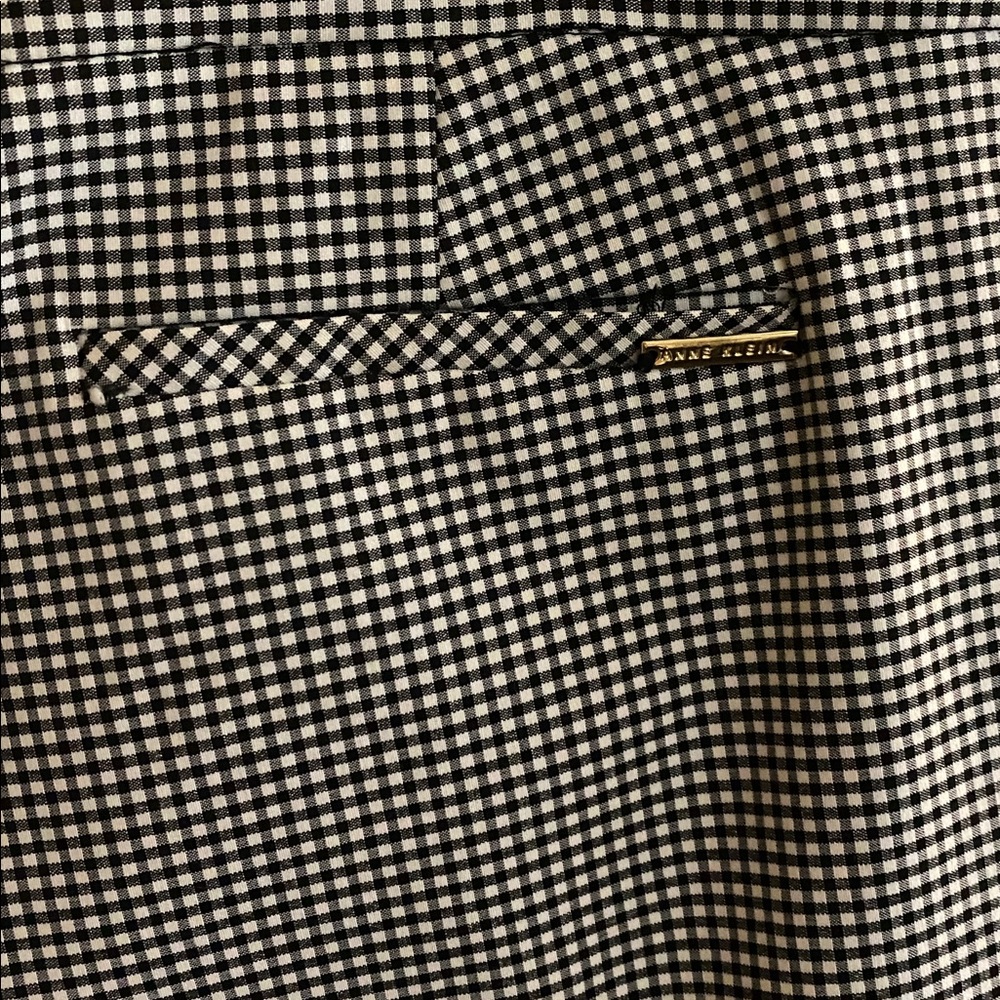Anne Klein B/W checked capri pants size XL - Picture 2 of 3